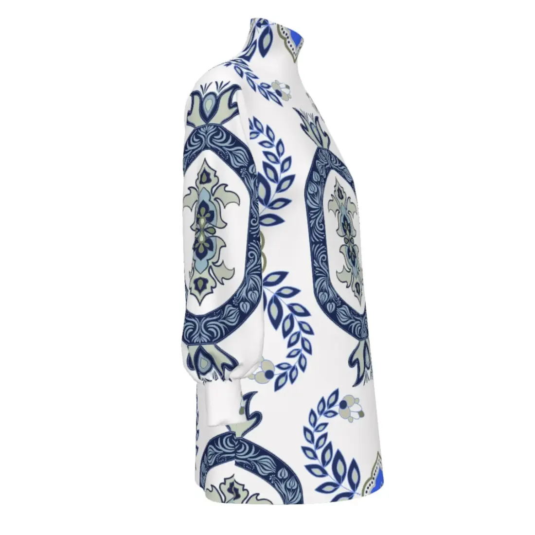 Turtleneck Lantern Sleeve Dress — photo 4