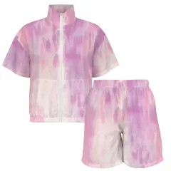 Women's Short Windbreaker 2 Piece Set (Model Sets 35) thumbnail 4