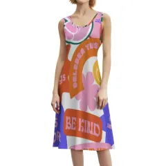 Custom All Over Print Sleeveless Dress thumbnail 1