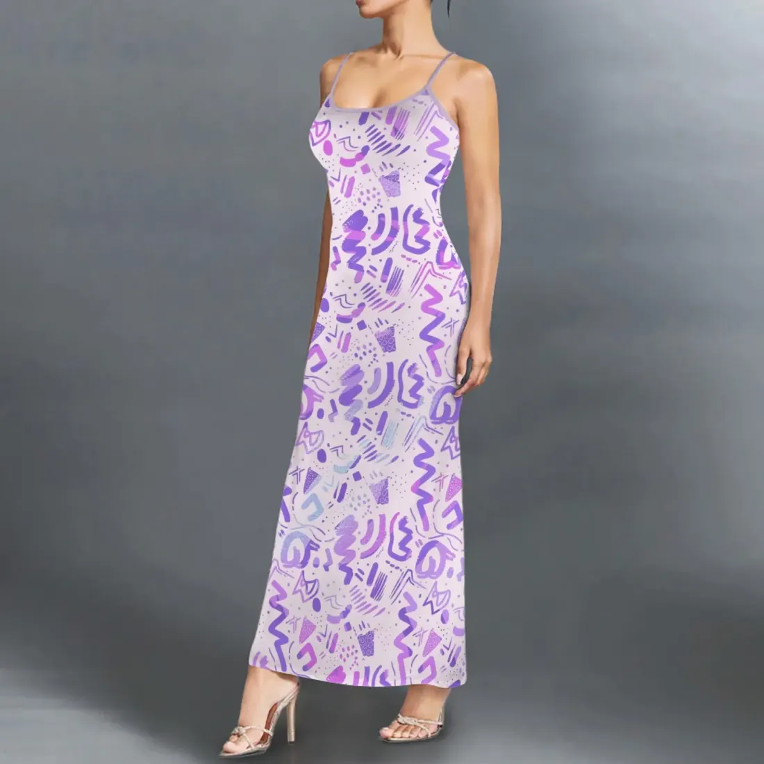 Spaghetti Strap Bodycon Maxi Dress — photo 2