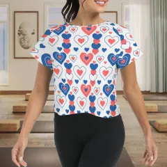 Back Slit Active Crop Tops thumbnail 2