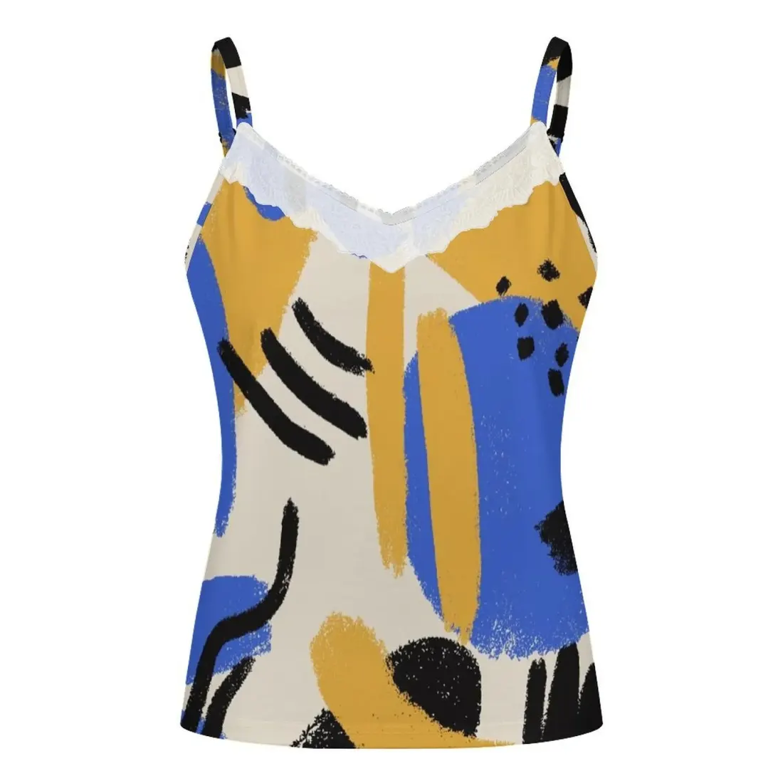 Women's V-Neck Lace Trim Camisole — photo 3