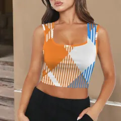Square Neck Crop Tank Tops thumbnail 1