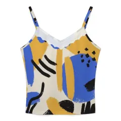 Women's V-Neck Lace Trim Camisole thumbnail 4