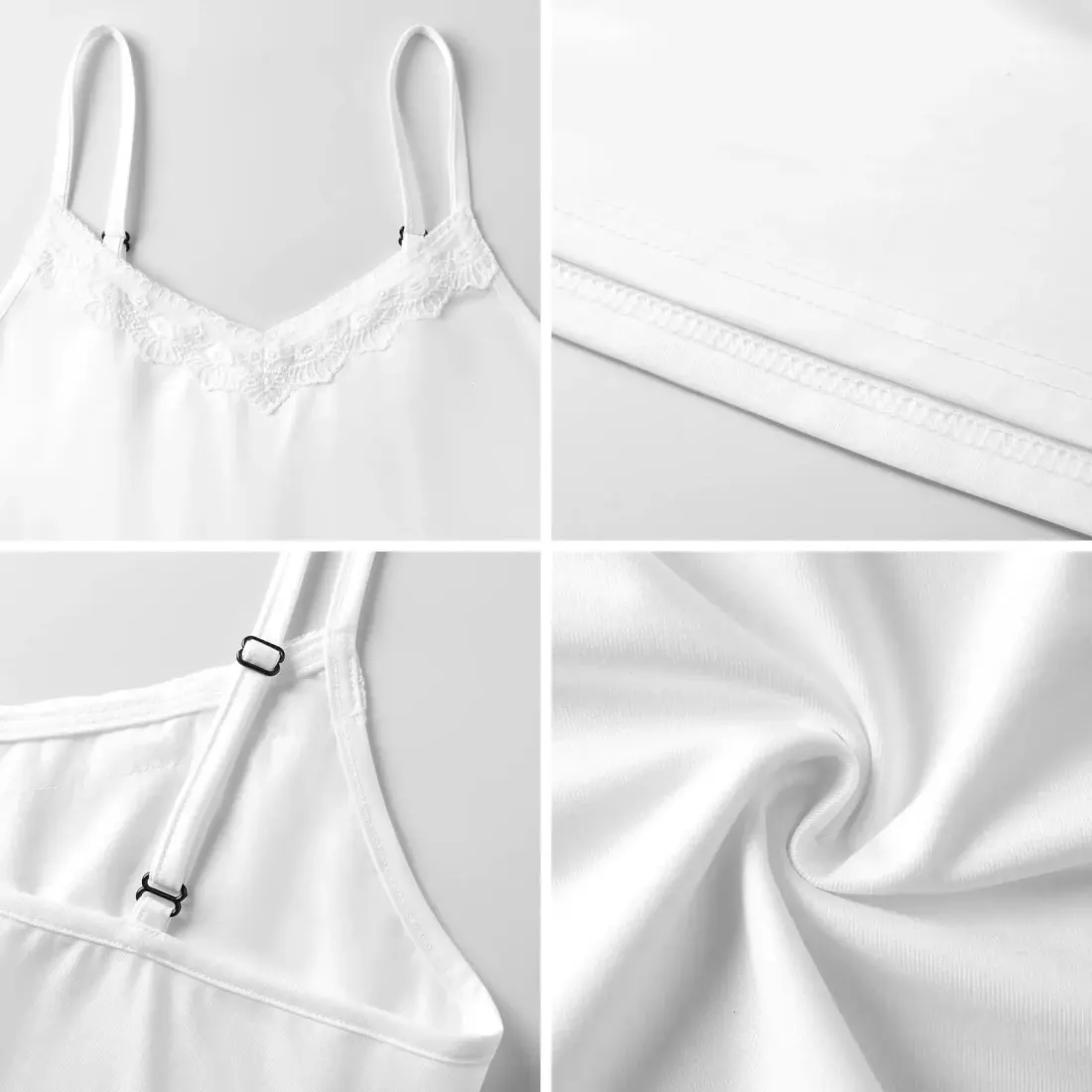 Women's V-Neck Lace Trim Camisole — photo 6