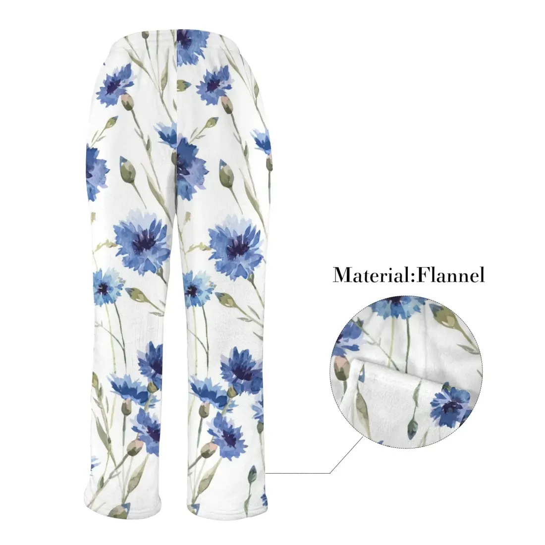 Custom Women's Flannel Pajama Trousers (Model L76) — photo 4