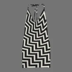 Backless String Halterneck Drop Neck Bodycon Dress thumbnail 4