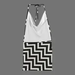 Backless String Halterneck Drop Neck Bodycon Dress thumbnail 5