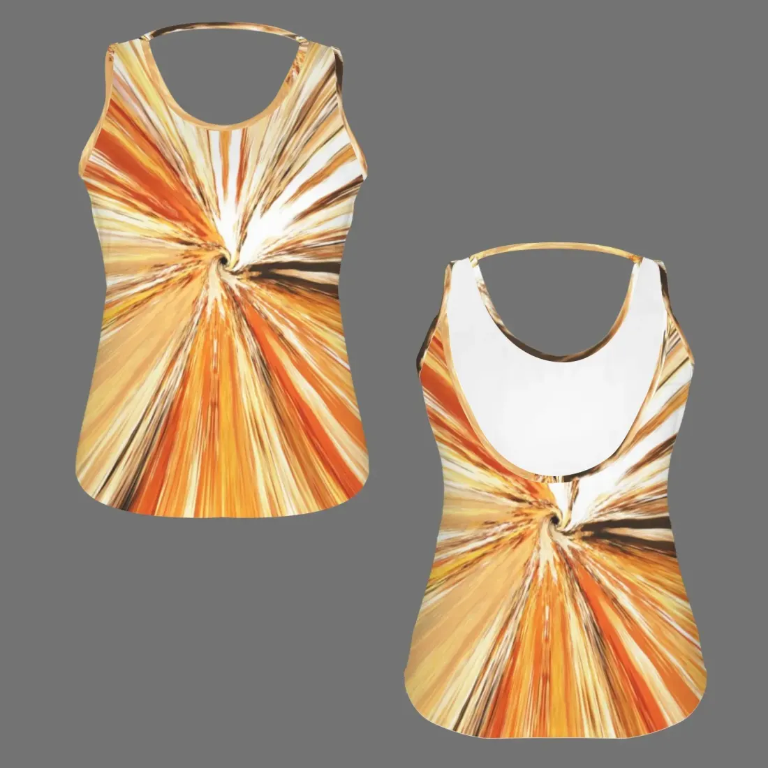 Backless Yoga Active Tank Tops — photo 4