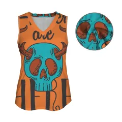 V-Neck Sleeveless Tank Tops thumbnail 4