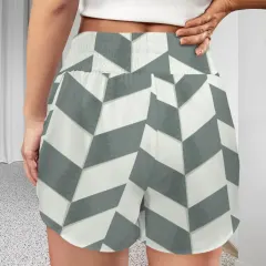 Elastic Waist Double Layered Active Shorts thumbnail 3