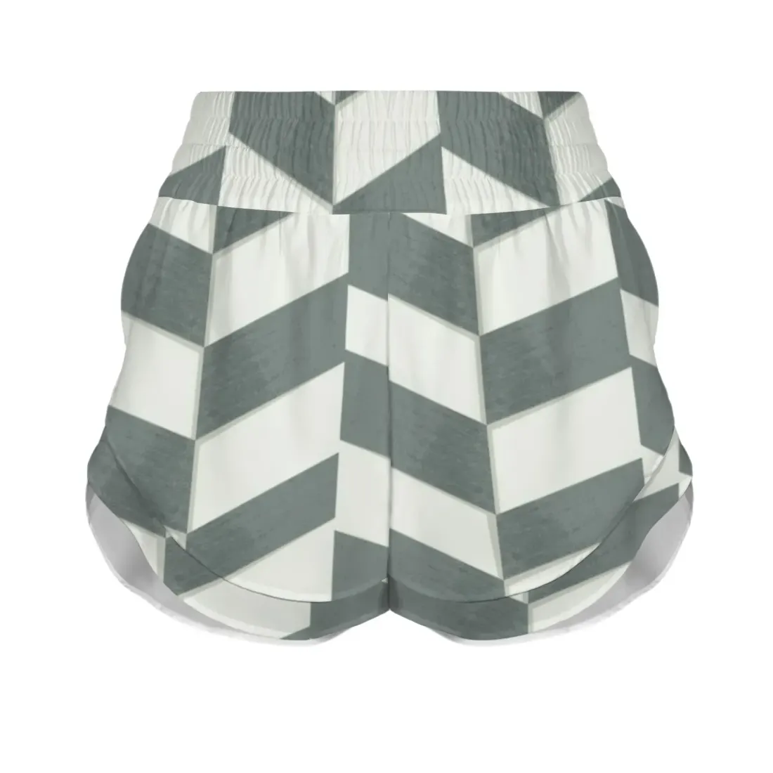 Elastic Waist Double Layered Active Shorts — photo 4