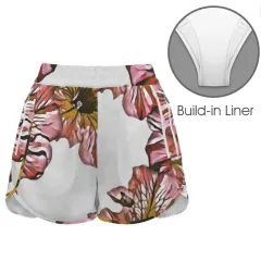 Elastic High Waist Zipper Pocket Active Shorts thumbnail 4
