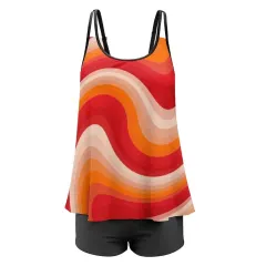 Plus Size Two-piece Swimsuit (QZ6072) thumbnail 2