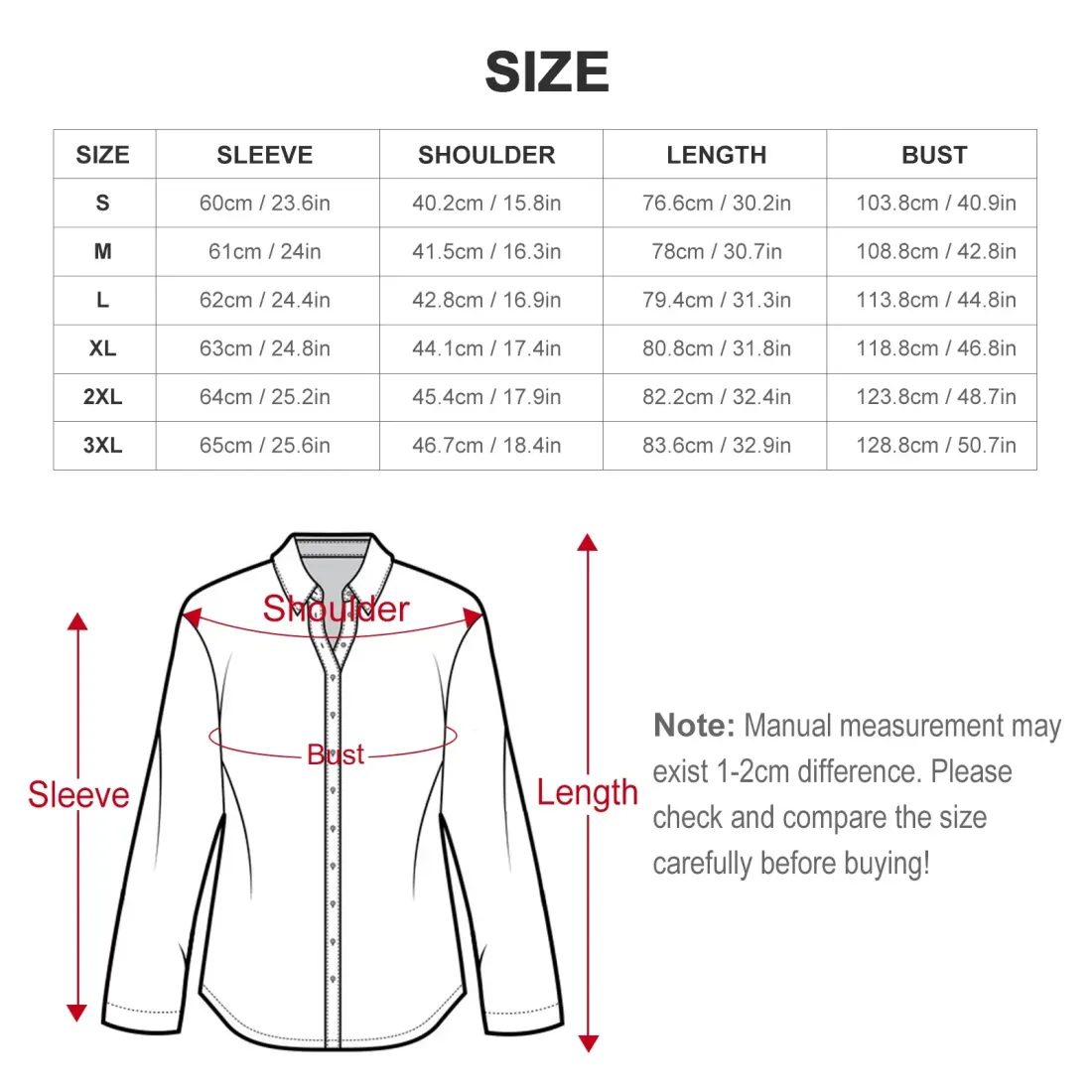 Women's Long Sleeve Blouse (AY008) — photo 5