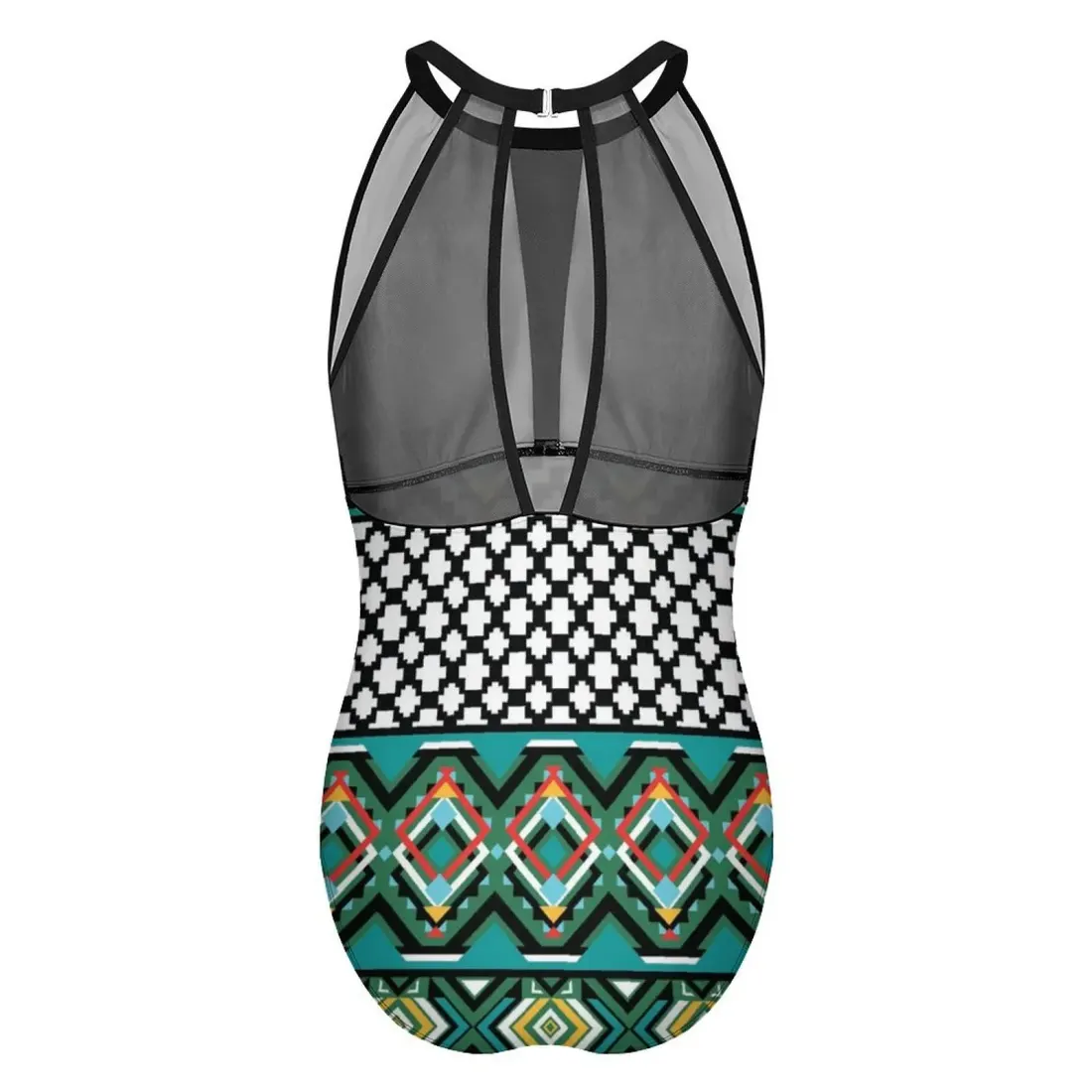 Women's Plunge Mesh Ruched Swimsuit — photo 3