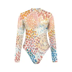 Backless Long Sleeve One-Piece Swimsuit (Model S60) thumbnail 3