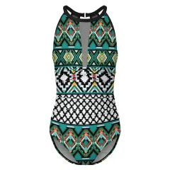 Women's Plunge Mesh Ruched Swimsuit thumbnail 4