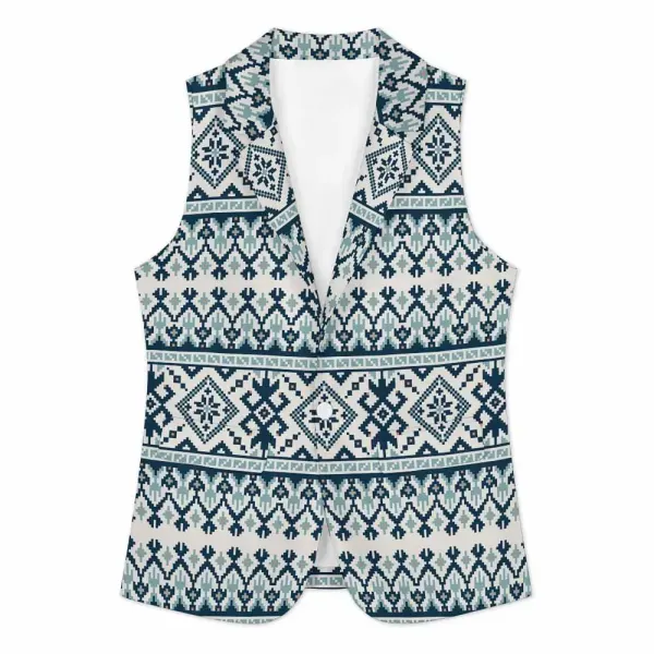 Women Sleeveless Suit Vest