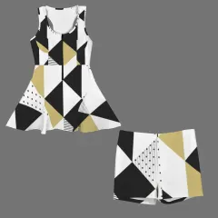 Front Zip Racer Back Sports Skirt & Shorts Set thumbnail 4
