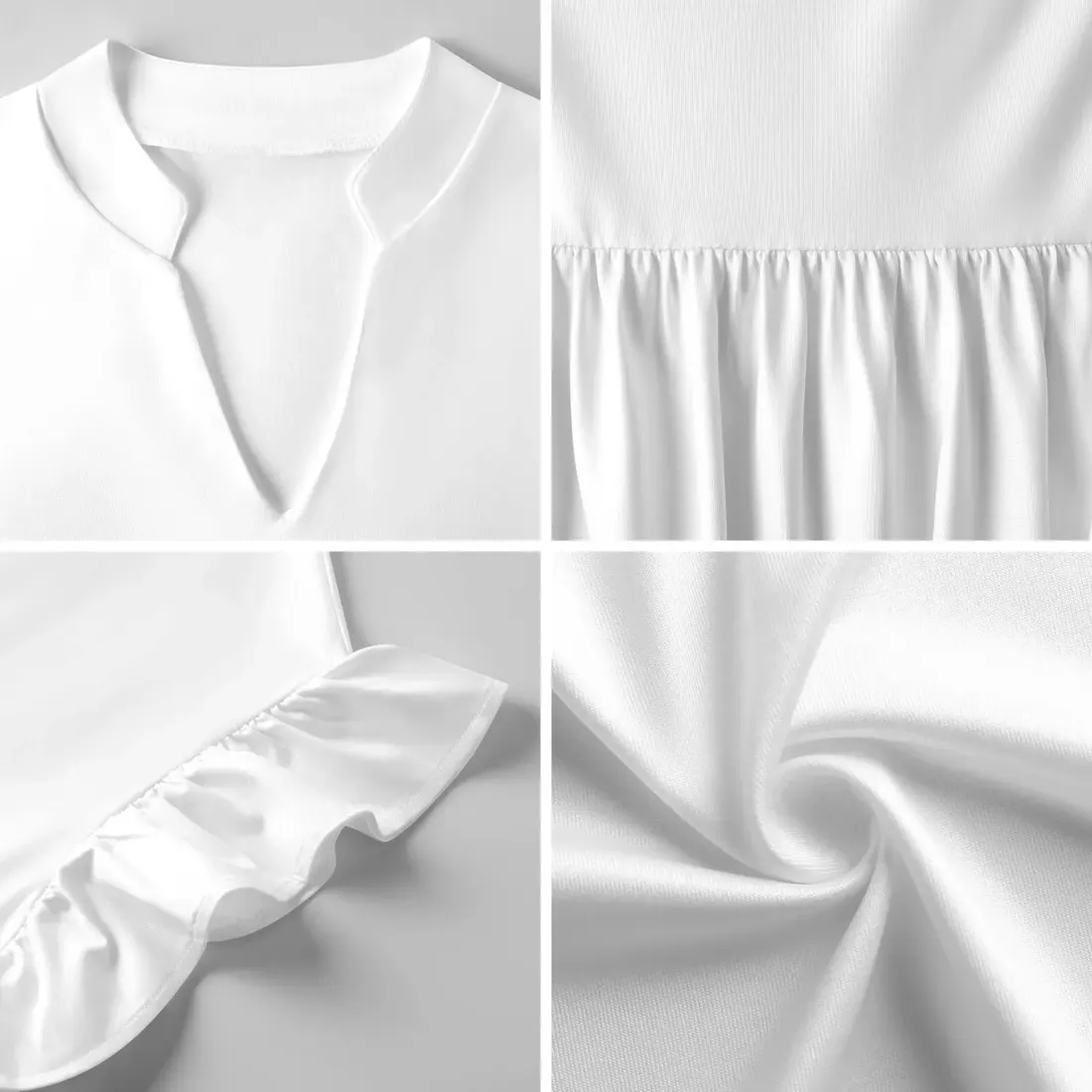 Women's Ruffle Sleeve Tiered Midi Dress — photo 6