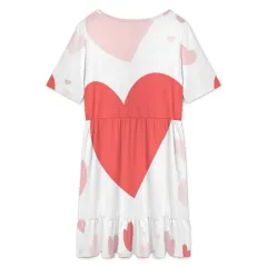 Short Sleeve Ruffle Hem Dress thumbnail 3