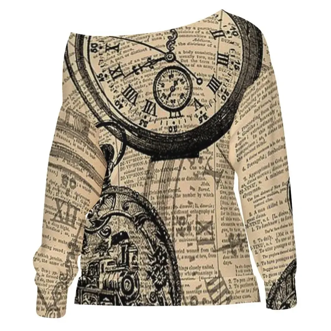 Woman's Off Shoulder Sweatshirt — photo 2
