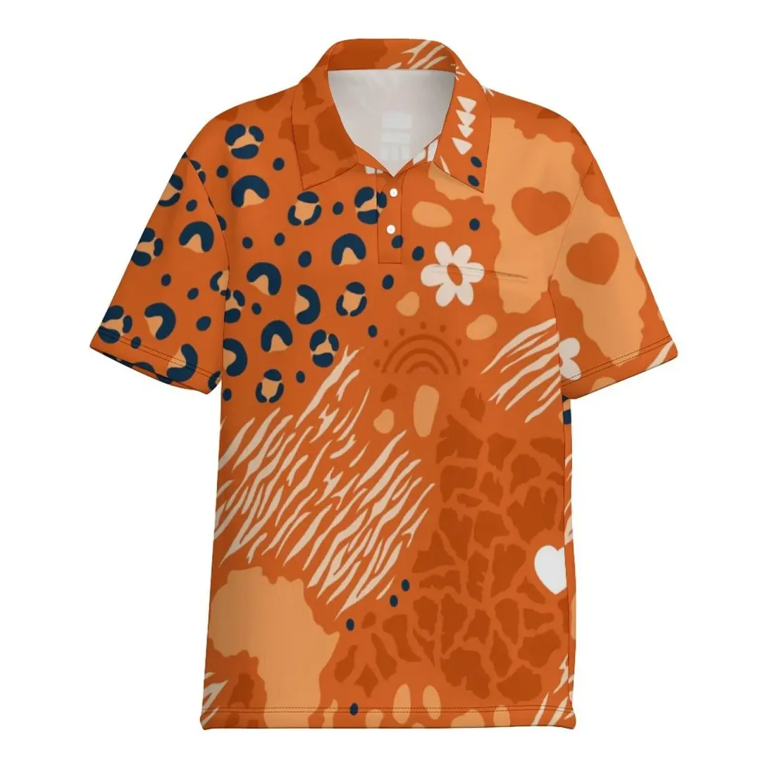 All Over Print Women's Pocket Polo Shirt — photo 2