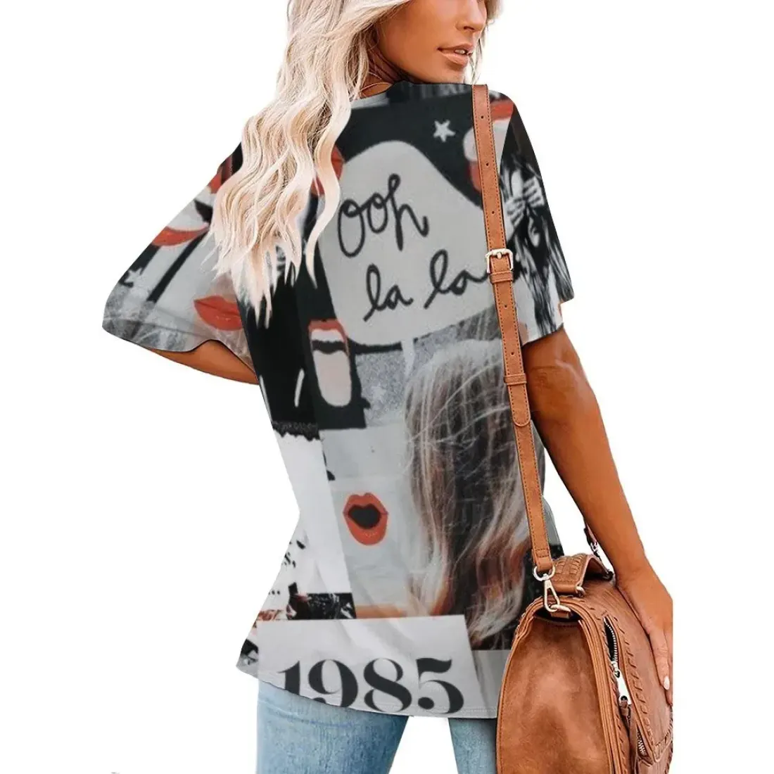 Women's Short-Sleeve V-Neck T-Shirt — photo 4