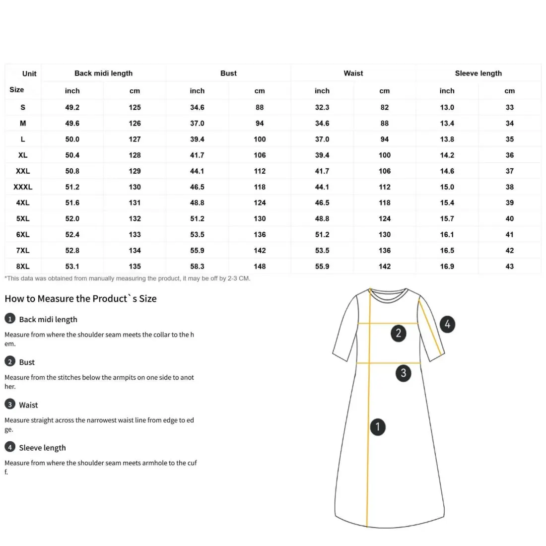 Women's Casual Mid-Sleeve Ruffle Dress — photo 4