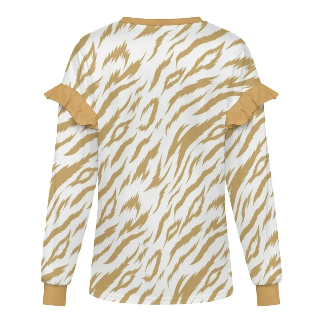 Women's Lightweight Ruffle Shoulder Sweatshirt — photo 3