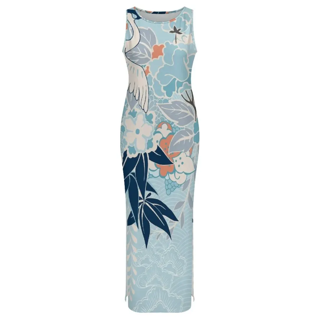 Sleeveless Bodycon Side Slit Long Dress — photo 3