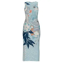 Sleeveless Bodycon Side Slit Long Dress thumbnail 6