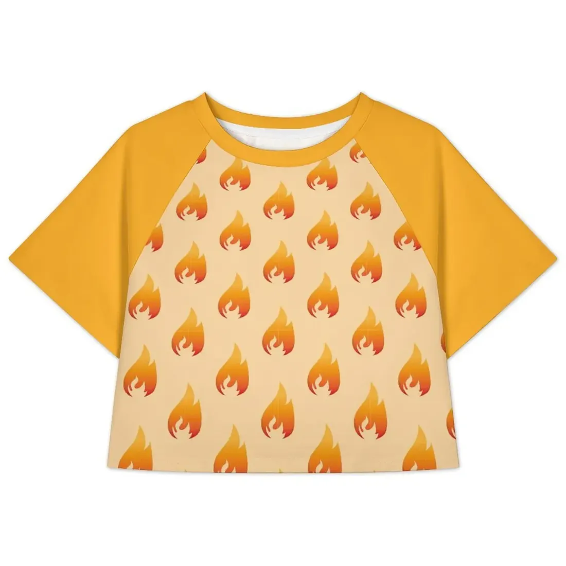 All Over Print Cropped Shirt — photo 2