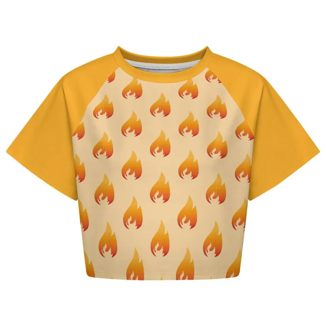 All Over Print Cropped Shirt — photo 3