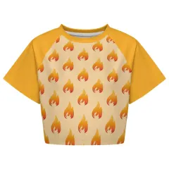 All Over Print Cropped Shirt thumbnail 3
