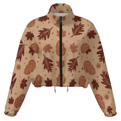 Women's Cropped Fleece Jacket thumbnail 3