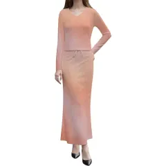 Women's Long Sleeve Top & Skirt Set thumbnail 1