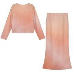 Women's Long Sleeve Top & Skirt Set thumbnail 3