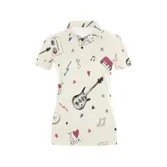 Women's All Over Print Polo Shirt (ModelT55) thumbnail 3