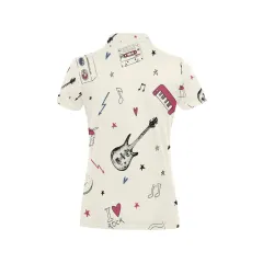 Women's All Over Print Polo Shirt (ModelT55) thumbnail 4
