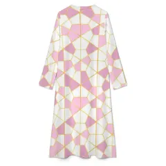 Women's V-Neck Long Sleeve Midi Dress thumbnail 3