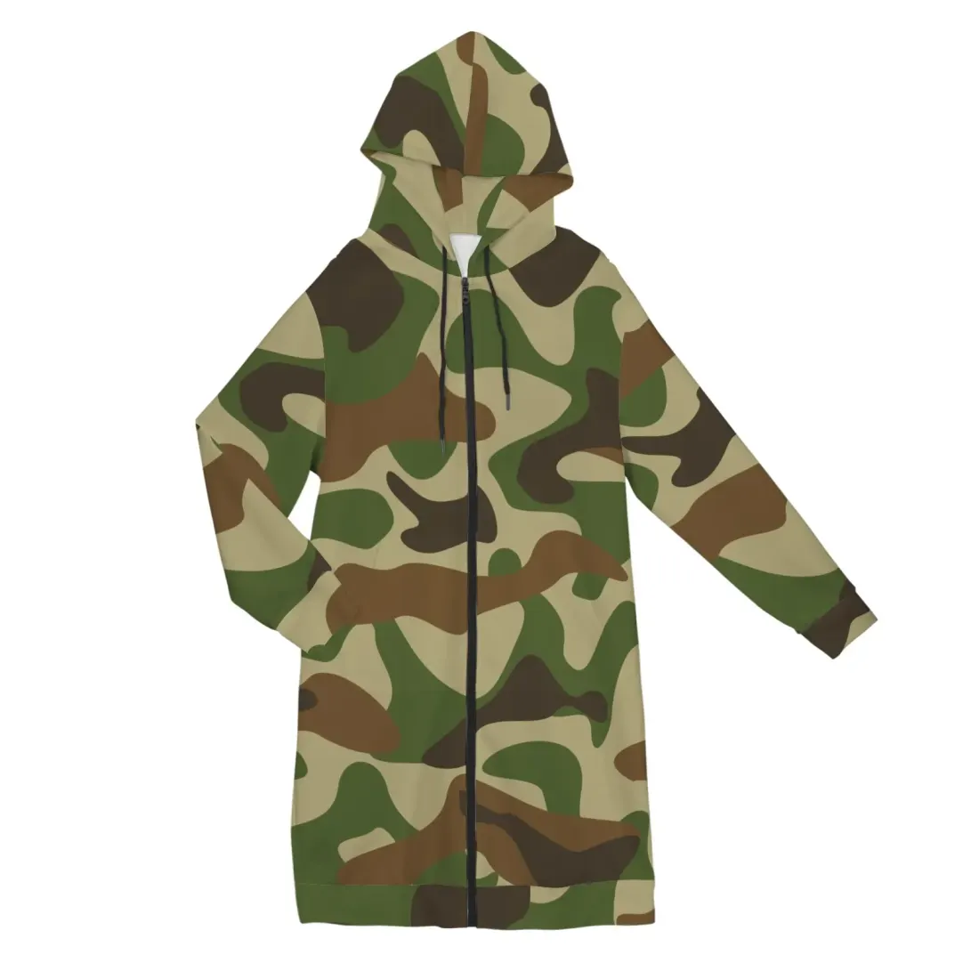 Women's Long Hooded Coat (Model H72) — photo 4