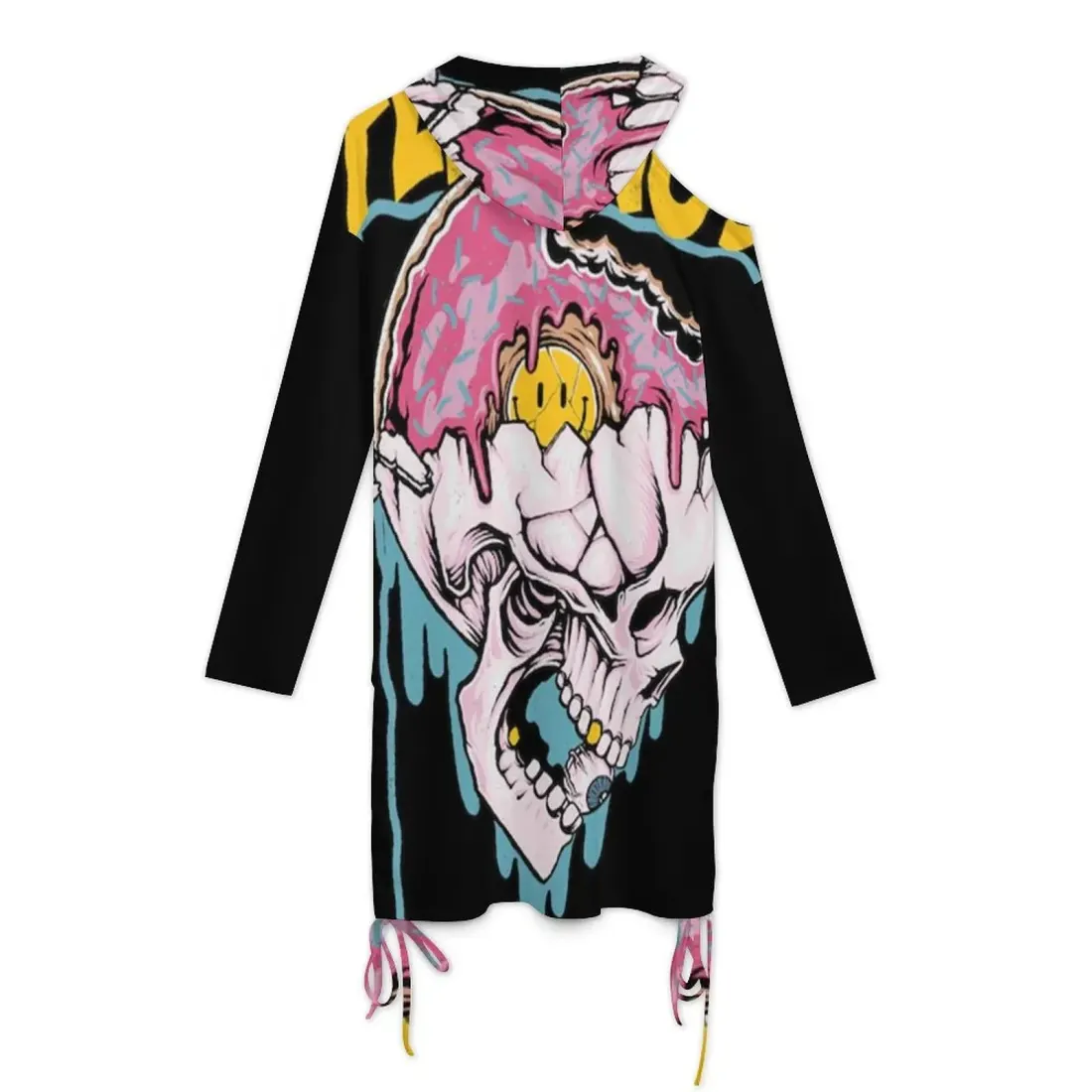 Off-Shoulder Hooded Dress — photo 3