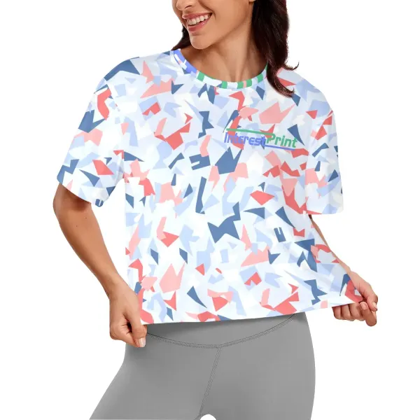 Women's Cropped T-shirt (Model T80)
