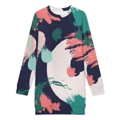 Women's Long Sleeve Sweatshirt Dress thumbnail 2