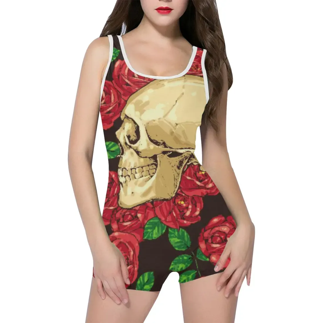 Women's One Piece Boyleg Swimsuit (Model S03)