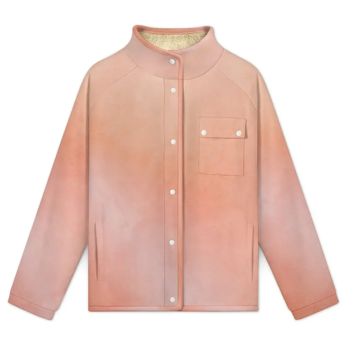 Women's Stand Collar Fleece Jacket — photo 3