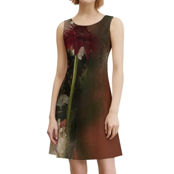 All Over Print Sleeveless Dress