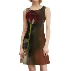 All Over Print Sleeveless Dress thumbnail 1